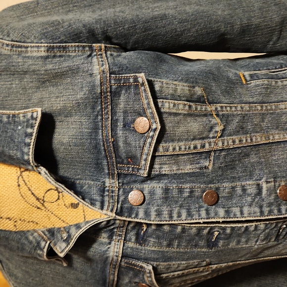 J Crew Womens Blue Classic Denim Trucker Jacket Coastalcowgirl Size s - Picture 3 of 7